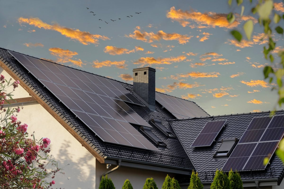 Photovoltaikanlage auf einem Eigenheim